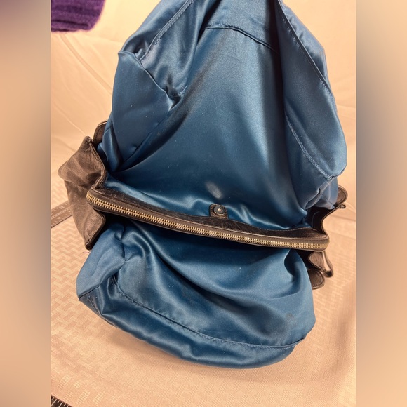 Coach Black Signature Jacquard & Leather Tote Bag with Blue Lining - Picture 7 of 12